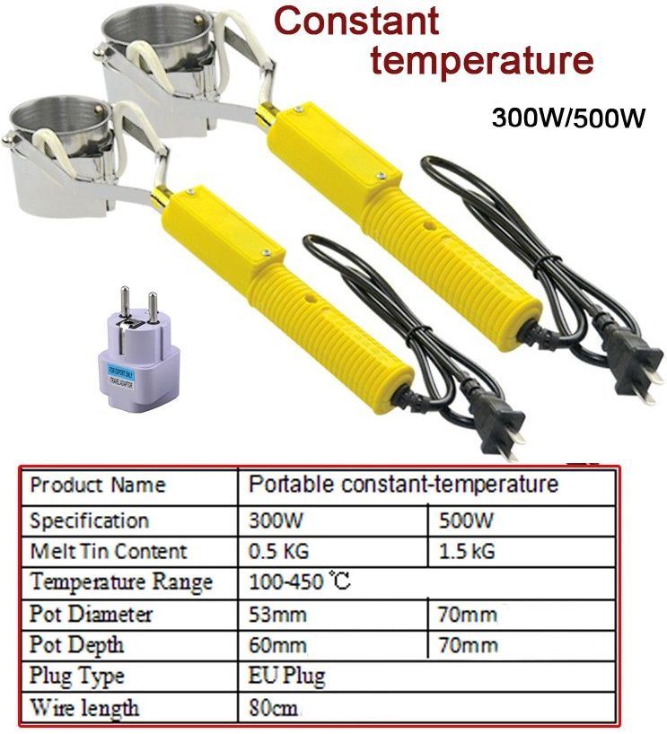 Crisol de mano 300-500w